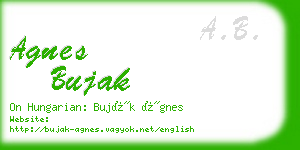 agnes bujak business card